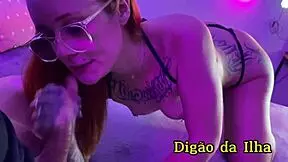 hey, dracarys choking and cumming doggy style in sheer red