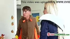 Family thanksgiving leads to taboo orgasms before food