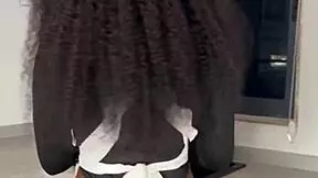 ebony maid gets caught riding boss's cock on xred