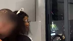 ebony maid gets caught riding boss's cock on xred