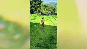 delicious outdoor blowjob by horny milf