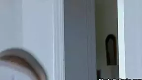 Yummy black teen big tits sucks cock