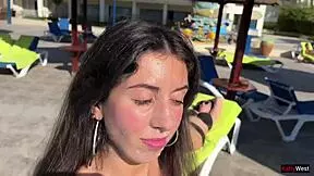 public pickup for sex money with sperm on face!