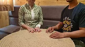 Stepmom Lost Her Pussy In A Card Game