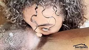 Petite baddie swallows huge bbc and gets her pussy stretched wide.