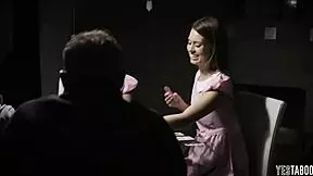 How did horny grandpa turn two teen 18+ blondes into naughty rebels?