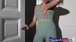 Stunning brunette asian Layla Balan revealing nipples 😍