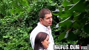 Nomi Malone Gets Assfucked in Backyard Threesome Fantasy