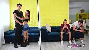 Hardcore Date For Young Rubi She Must Choose One Guy To Fuck Among Three