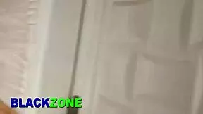 Step mom cooks in kitchen.