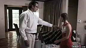 Sexual Receives a Visit from a Teen 18+ Cheerleader in Taboo Reality.