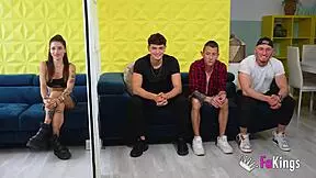 Hardcore Date For Young Rubi She Must Choose One Guy To Fuck Among Three