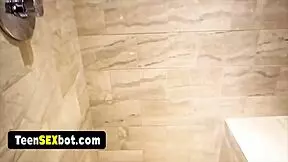 New maid cleans naked, gets intense quickie fuck