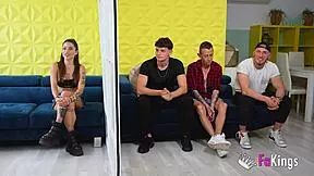 Hardcore Date For Young Rubi She Must Choose One Guy To Fuck Among Three