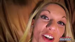 skinny mature blonde montana rubs wet pussy and sucks cock