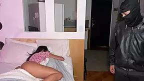 Masked Intruder Fucks Young Girl At Home