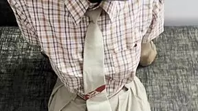 step daddy twists her little 18+ titties hard after school fuck