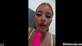 Horny british slut solo play