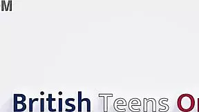 teen oiled anal play & footjob