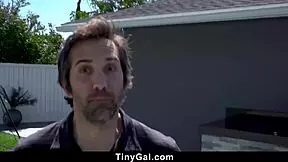 Tiny teen spanked banged