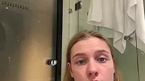 Masturbating Tight Pussy In Hotel Room!