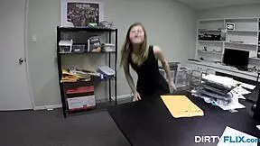 Dirty teen 18+ Alaina Dawson gets fucked bent over for blowjob and cumshot, get hired?