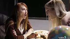 Teacher orders stepmom to spank and punish stepdaughter!