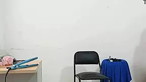 Hairdresser enjoys chatting with clients during appointments