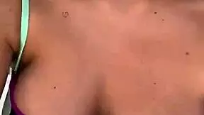 Hot Brazilian teen's pussy jumps out in exciting moment