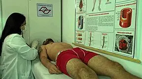 Nurse excited by patient's big cock!