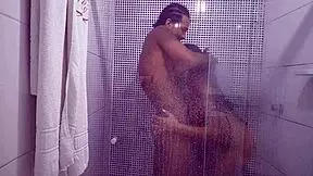 joao drags skinny babe from party to fuck tight pussy in bath