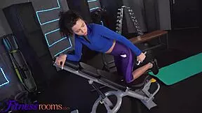 I had craxy sex with mad teen Mini Mitzix at the gym, blowjob and hard fuck