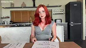 redhead russian teacher deepthroats student gets cum on ass pov 😏