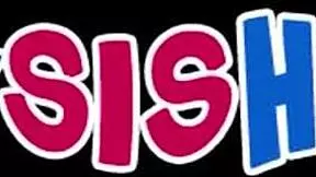 very pretty blonde step sis fucks me despite losing the bet