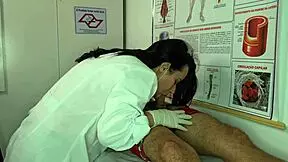 Nurse excited by patient's big cock!