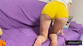 i was so shocked when i surprised my italian stepsister masturbating with toys, her moans were intense