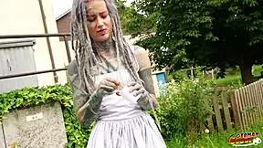 Anuskatzz with her split tongue tattoo stars in this rough anal sex casting interview