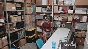 Sporty Blonde Thief Experiences Intense Fucking on Hidden Shop Camera