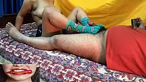 desi bhabhi cheats on husband with son's friend in tight pussy action