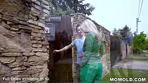 the horny milf babysitter nadya basinger rides the young guy she was watching, bent over for fucking.