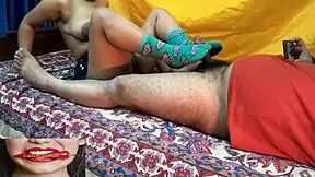 desi bhabhi cheats on husband with son's friend in tight pussy action