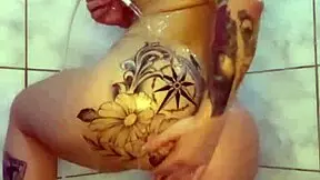 i watched the young latina princess dance in lingerie, then she played with her ass in the shower