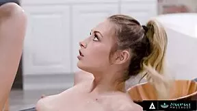 New masseuse kyler quinn learns to please clients in nuru massage