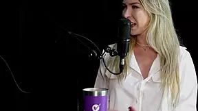 Milena Moreau in sheer red lingerie squirts alone with vibrator, then has anal sex and group fun with wheelchair user