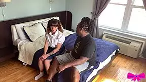 School Pigtails BBC Slut Dakota Marr Feels Coerced In Daddy's Hardcore Sex