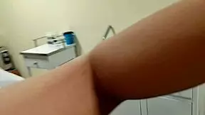 Italian doctor at work with her friend's husband