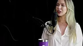 Milena Moreau in sheer red lingerie squirts alone with vibrator, then has anal sex and group fun with wheelchair user