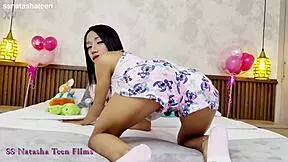 New Teen 18+ Skinny Emily Sky First Anal BBC Casting by Natasha Teen