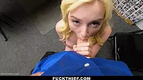 hey, teen lets guard fuck her body in garage pov