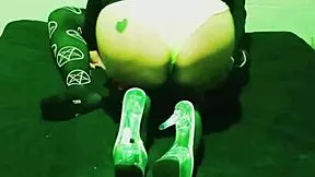 Wife becomes husband's desired whore, getting assfucked outdoors in stockings.